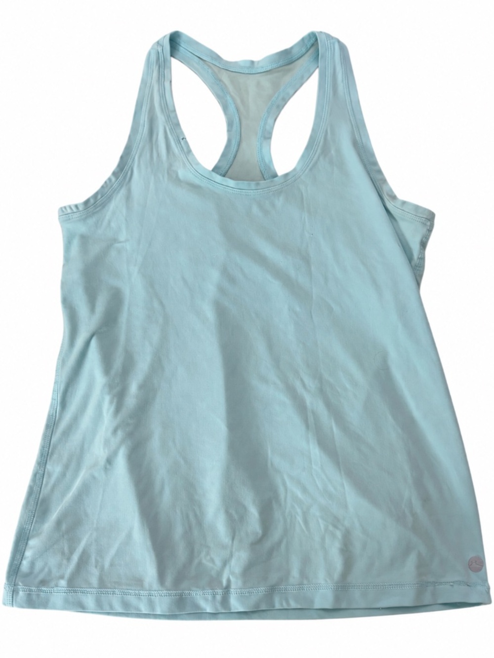 X by Gottex Dusty Sage Mesh Racerback Athletic Tank Top Medium Yoga Workout